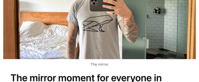 The mirror moment for everyone in software